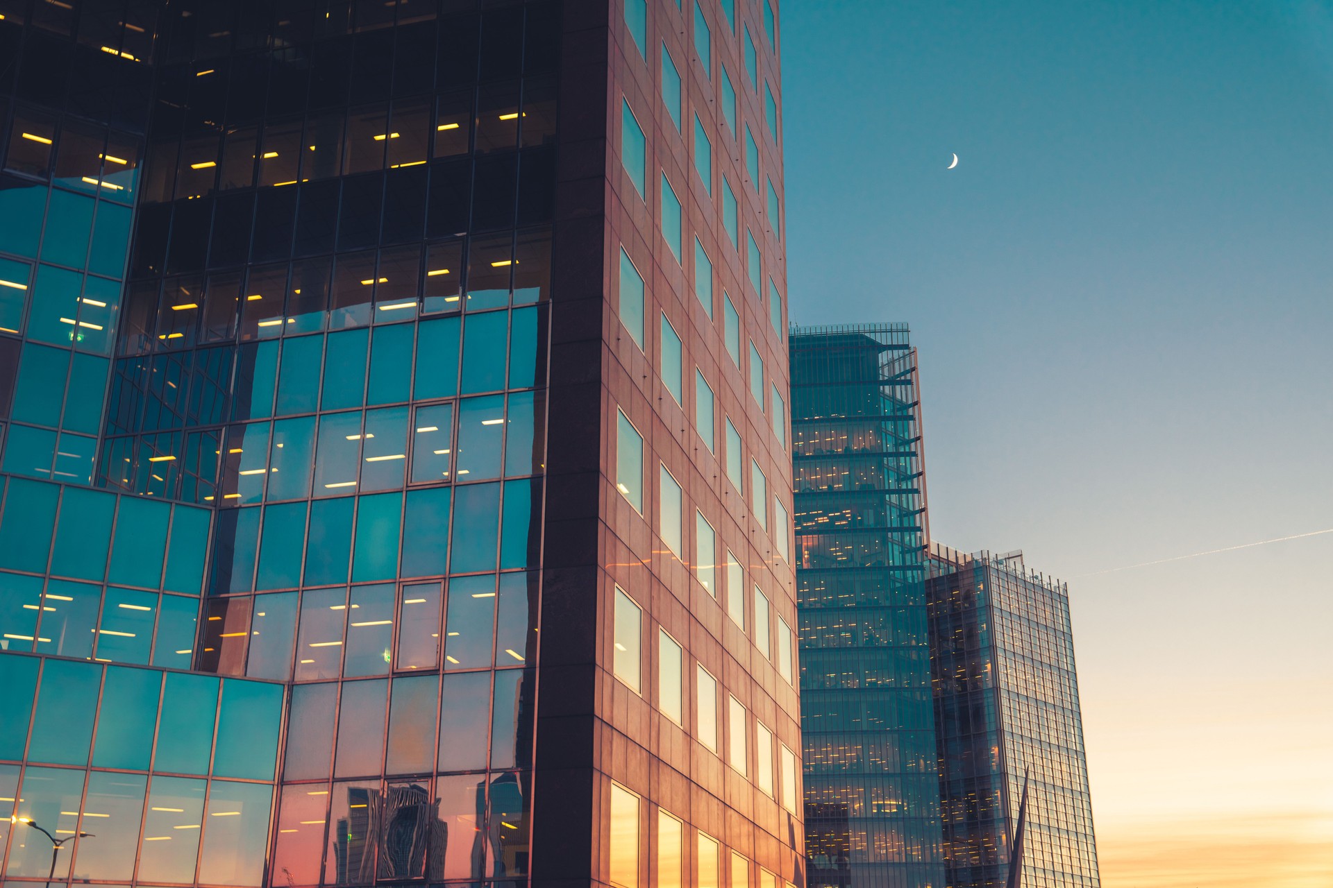 Modern office building detail, London